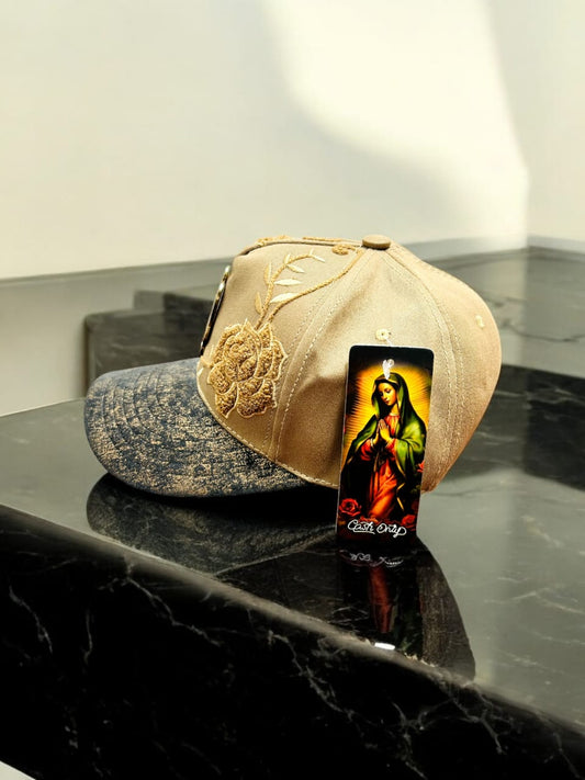 GORRA PREMIUN DE LA VIRGENCITA CAFE